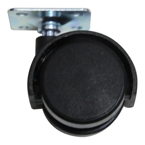 A close-up of the Caster Wheel - A3814-RP, a black swivel wheel with a metal mounting plate designed for easy mobility of furniture or equipment.