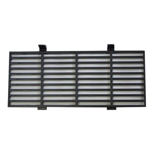 Rectangular black plastic Filter Holder A3863-RP for EdenPURE Gen 3 500/500 XL, featuring horizontal slats and three mounting tabs, shown against a white background.