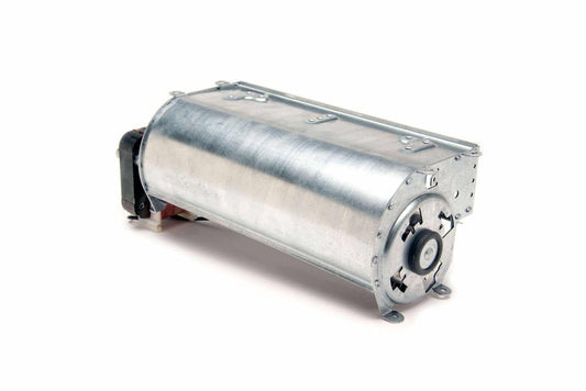 The EdenPURE GEN 4 Complete Fan Assembly is a cylindrical metal unit with a vented cover and visible motor components, shown on a white background.