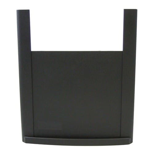 A black, rectangular plastic front panel with side extensions and a flat base—serves as a replacement part for the EdenPURE Gen 3 500, compatible with model A3856-RP.