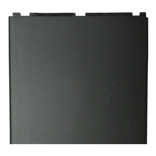 Close-up of the Left Panel (A3853-RP) for EdenPURE Gen 3 500, showing its black rectangular shape with a matte finish and slightly raised top edges against a white background. Only the upper portion is visible.