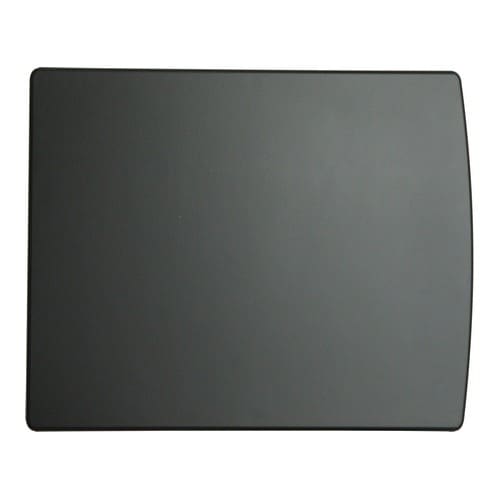 A plain, rectangular black cutting board with slightly rounded corners, inspired by the sleek design of the Top Panel | A3849-RP | EdenPURE Gen 3 500, shown on a white background.