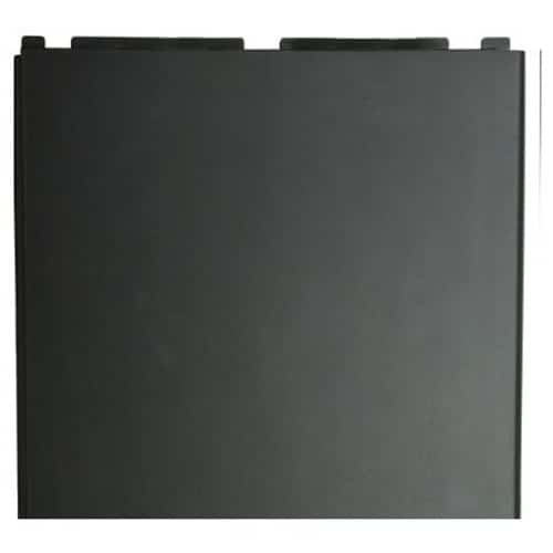 A square, flat, black Well Right Panel (EdenPURE 500 XL | WLSPL-04) with a smooth surface and two small raised tabs on top is shown against a white background.