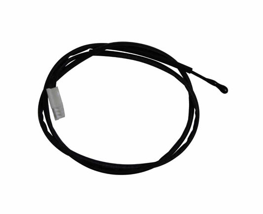 A black Thermostat Sensor | A5243 cable, featuring a white plastic connector on one end and a small black sensor on the other, is coiled in a loop against a white background.
