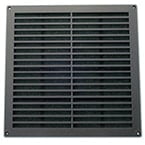 The Pre Filter for AirWorX Air Purifier is a square, black metal vent cover with horizontal slats and a screw-secured border in each corner, designed to fit AirWorX systems.