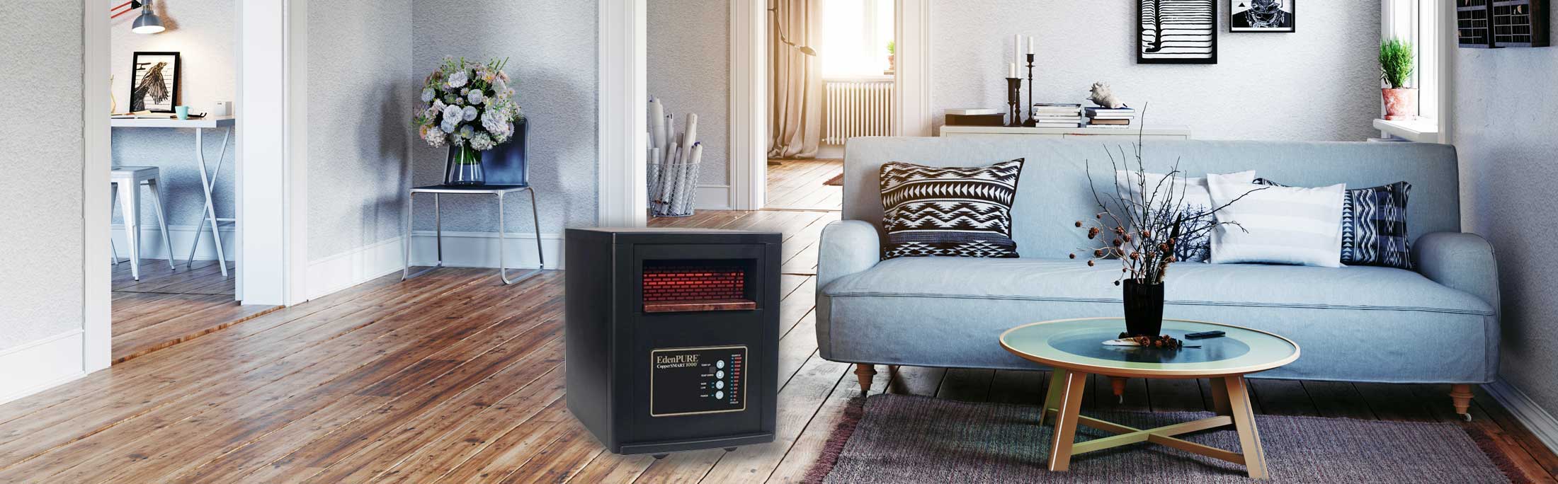 Infrared Heater in a Living Room