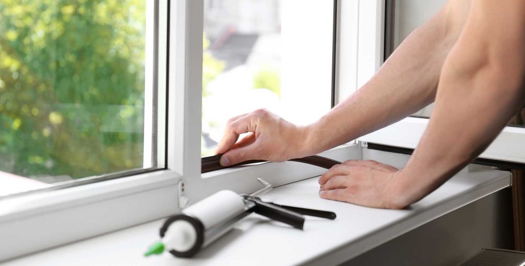 Caulking and Sealing Windows with Foam Tape